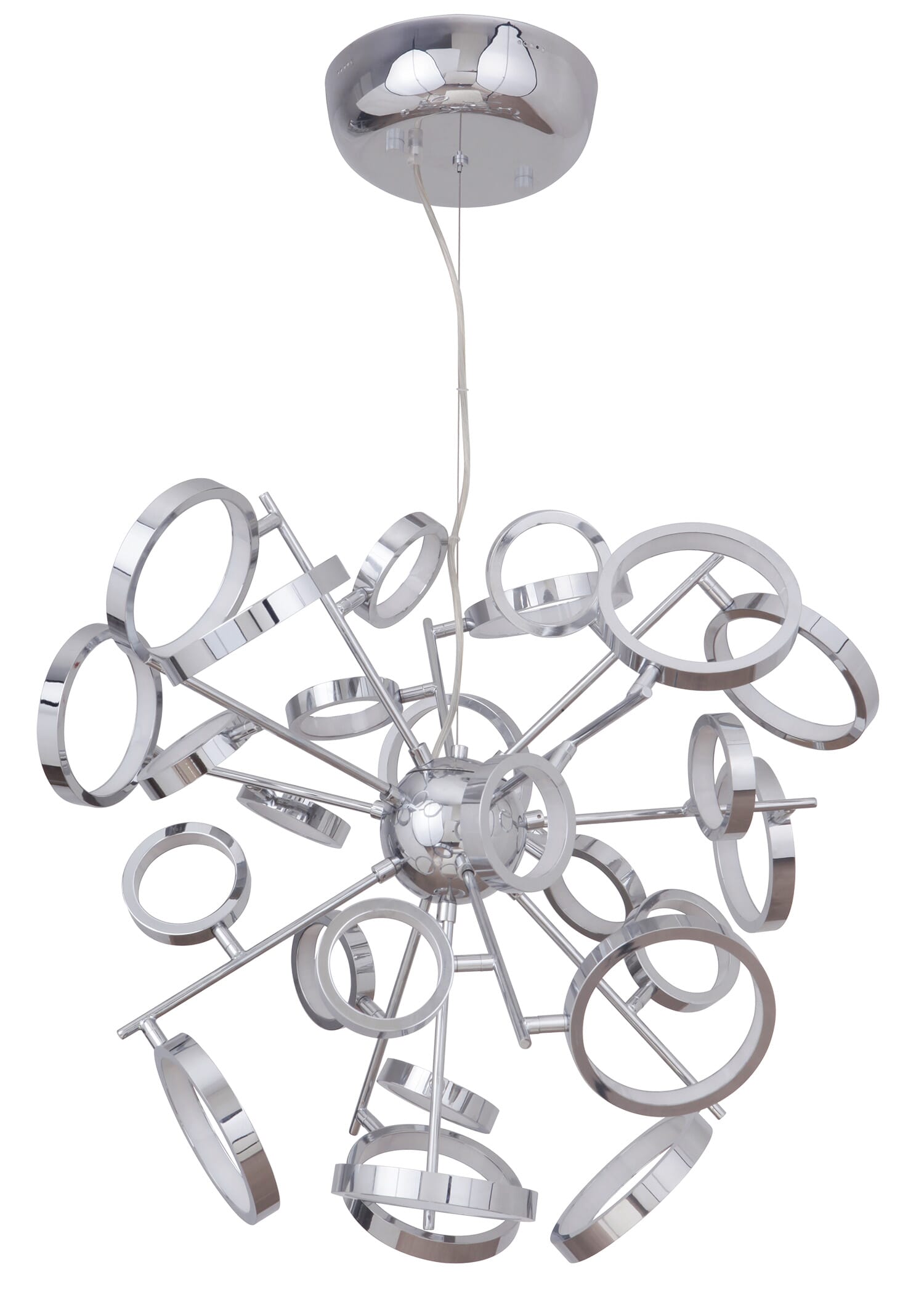 Craftmade Mira 26-Light Modern Chandelier in Chrome