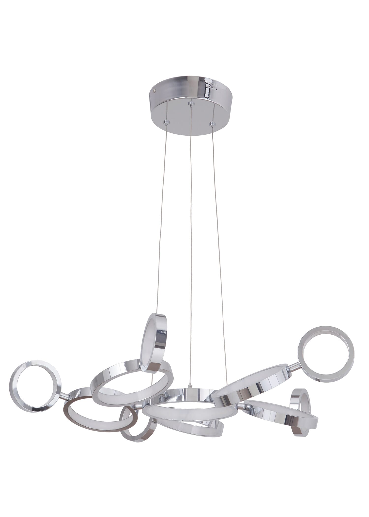 Craftmade Mira 11-Light Modern Chandelier in Chrome