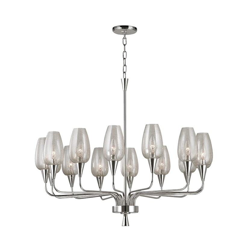 Hudson Valley Longmont 14-Light Chandelier in Polished Nickel