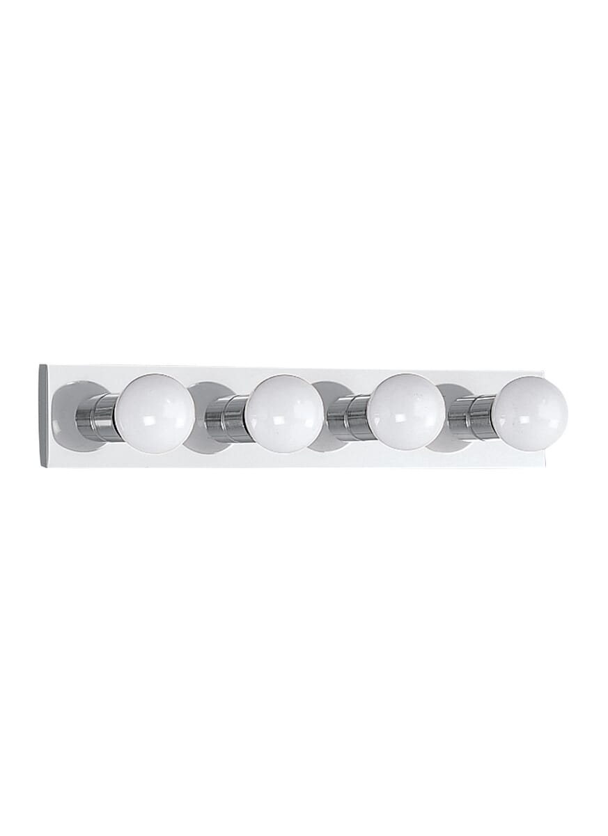 Sea Gull Center Stage 4-Light 24" Bathroom Vanity Light in Chrome