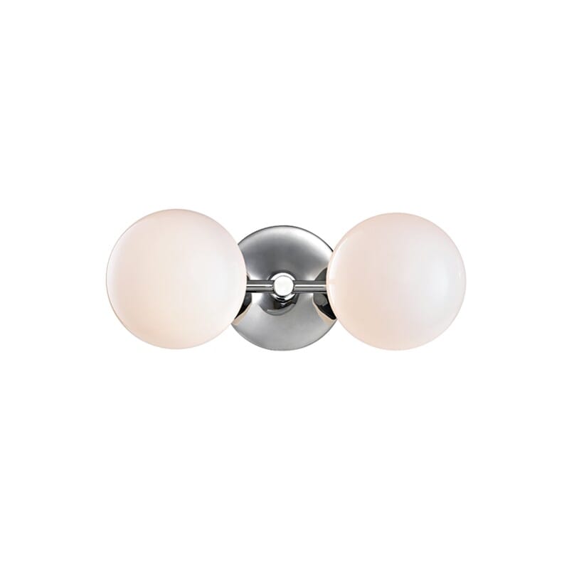 Hudson Valley Fleming 2-Light 13" Bathroom Vanity Light in Polished Nickel