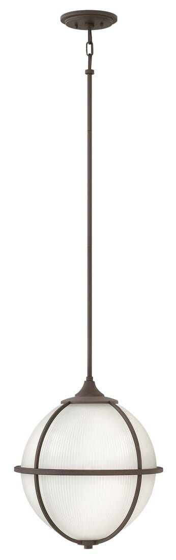 Hinkley Odeon 3-Light Stem Hung Pendant in Oil Rubbed Bronze