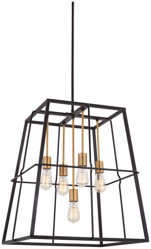 Minka Lavery Keeley Calle 5-Light Pendant Light in Painted Bronze