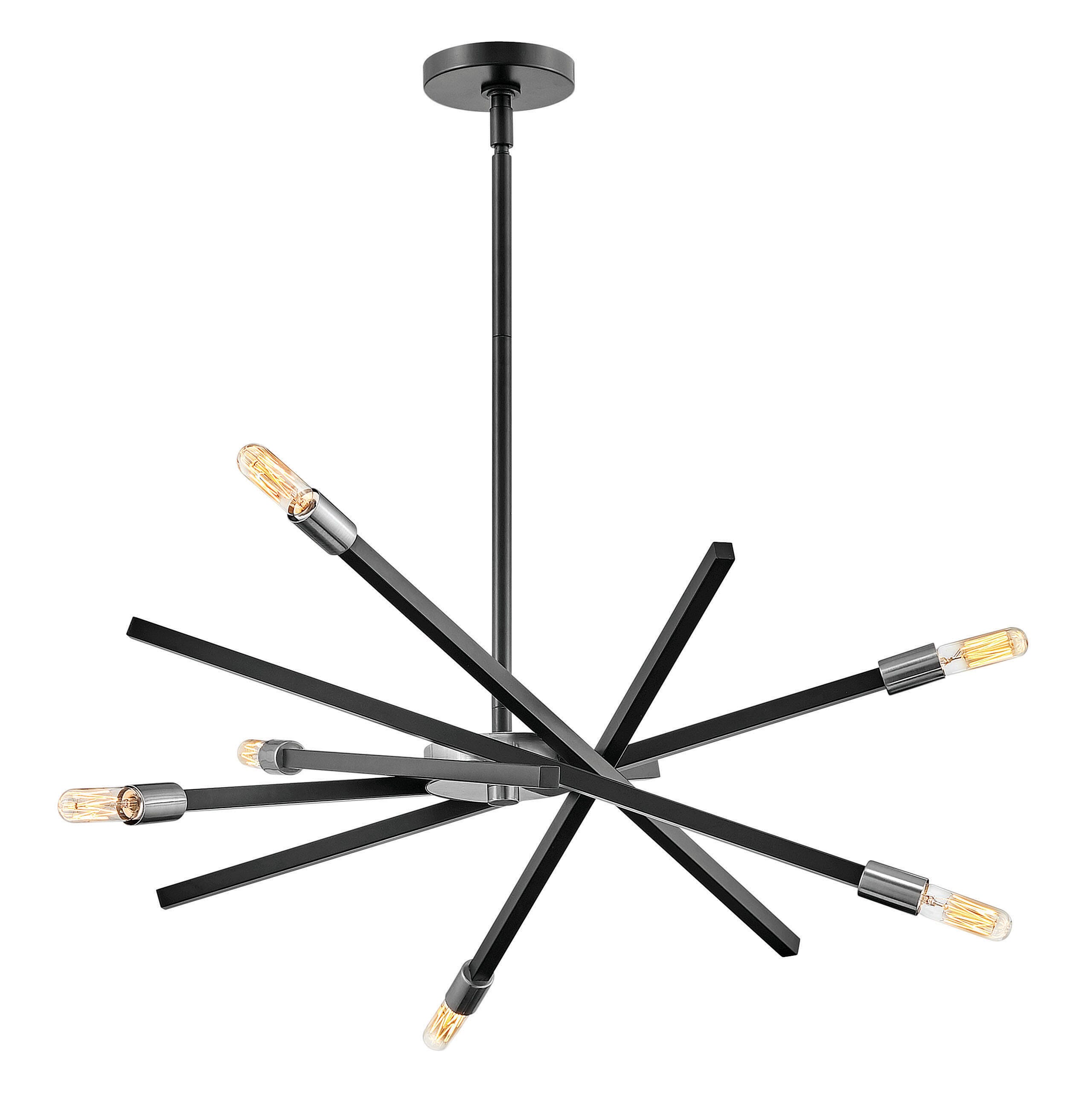 Hinkley Archer 6-Light Chandelier in Satin Black