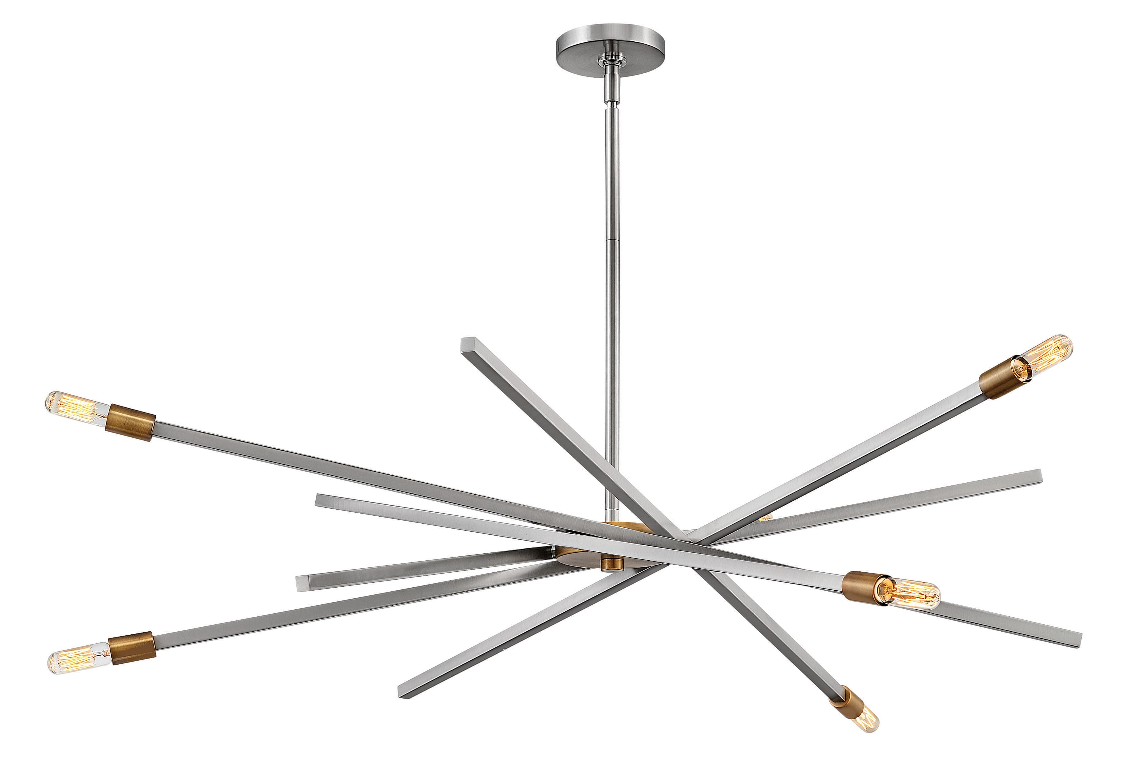 Hinkley Archer 6-Light Chandelier in Brushed Nickel