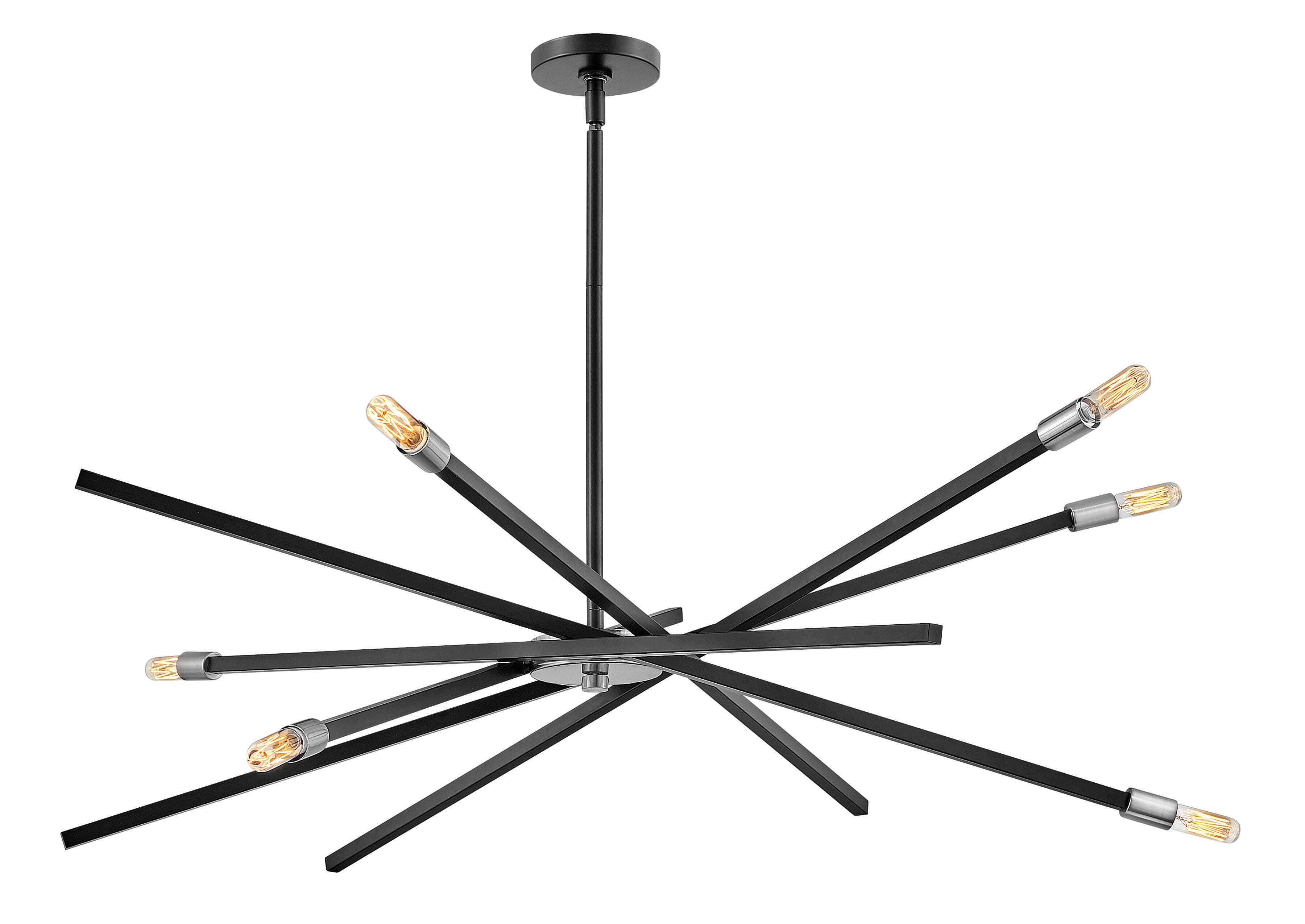 Hinkley Archer 6-Light Chandelier in Satin Black