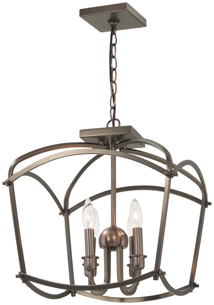 Minka Lavery Jupiter'S Canopy 4-Light 16" Ceiling Light in Polished Nickel