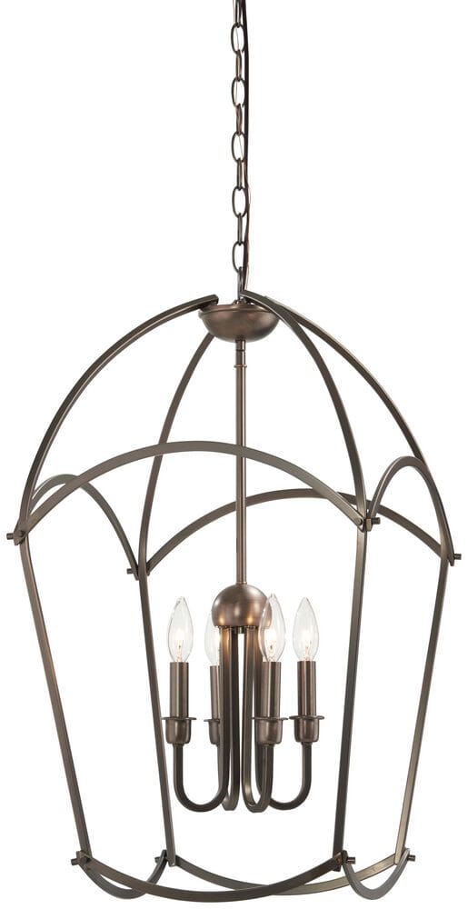 Minka Lavery Jupiter'S Canopy 4-Light 17" Pendant Light in Harvard Court Bronze -Plated