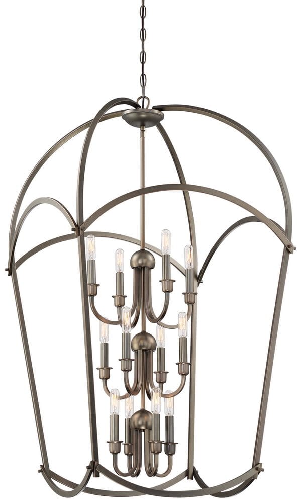 Minka Lavery Jupiter's Canopy 12-Light 25" Pendant Light in Harvard Court Bronze -Plated