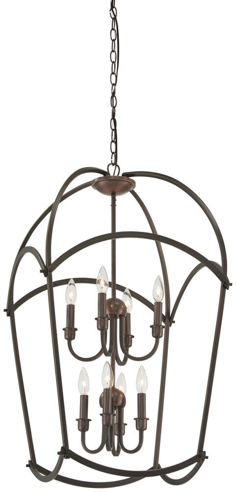 Minka Lavery Jupiter'S Canopy 8-Light 20" Pendant Light in Harvard Court Bronze -Plated