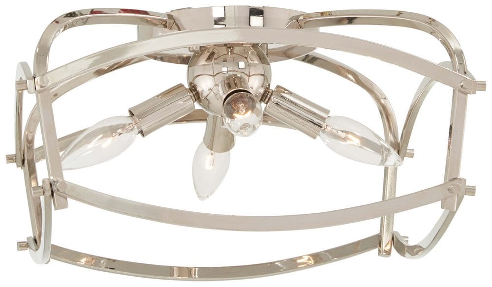 Minka Lavery Jupiter'S Canopy 4-Light 14" Ceiling Light in Polished Nickel