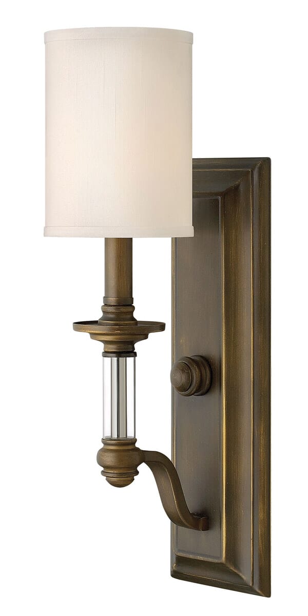 Hinkley Sussex 1-Light Sconce in English Bronze