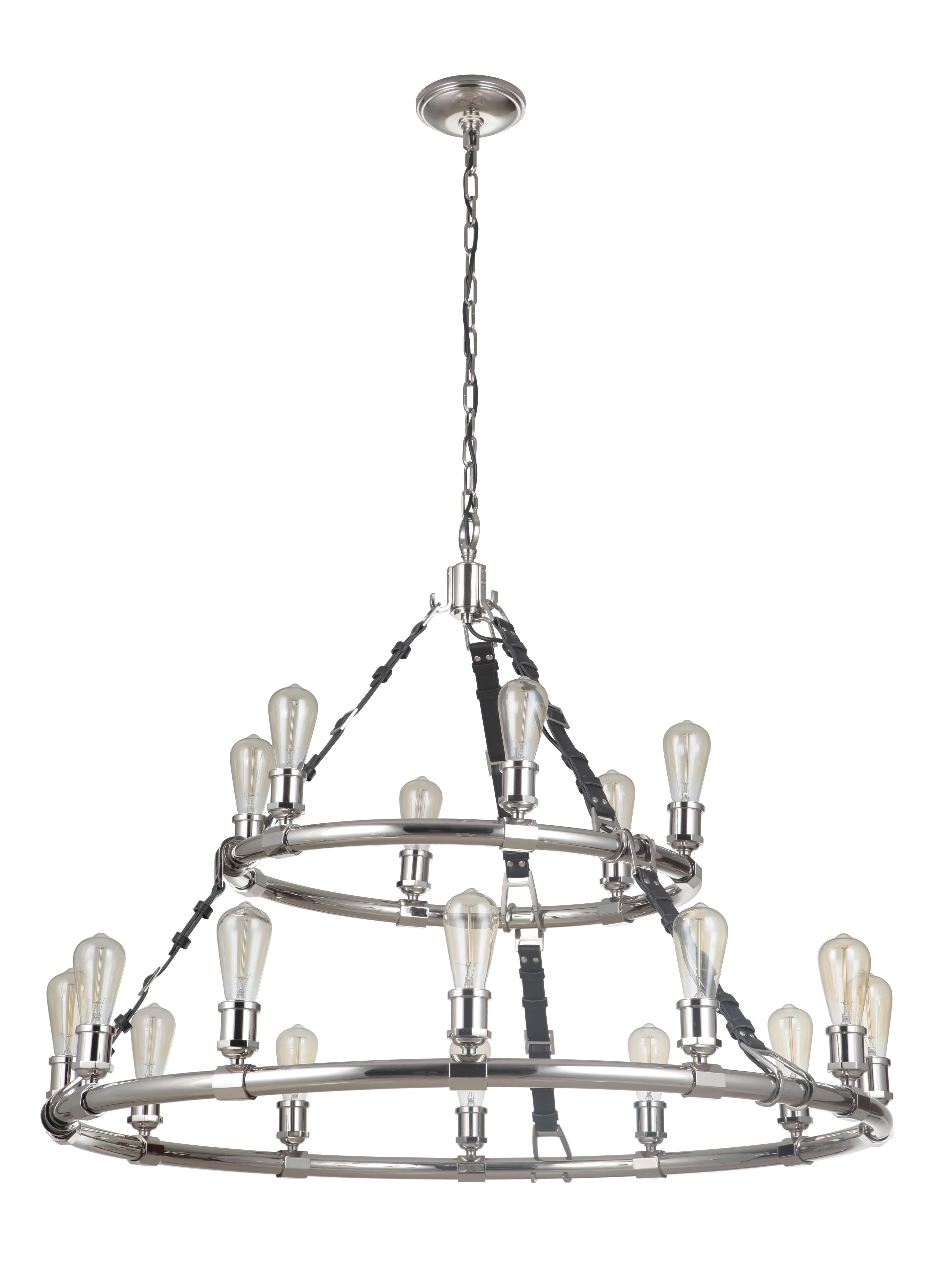 Craftmade Gallery Huxley 18-Light Chandelier in Polished Nickel