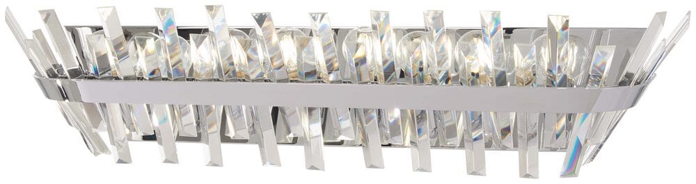 Minka Lavery Echo Radiance 8-Light 31" Bathroom Vanity Light in Chrome