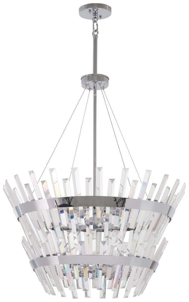 Minka Lavery Echo Radiance 14-Light 25" Pendant Light in Chrome