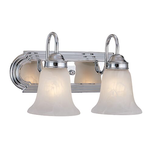 Millennium Lighting 400 Series 2-Light Bathroom Vanity Light in Chrome