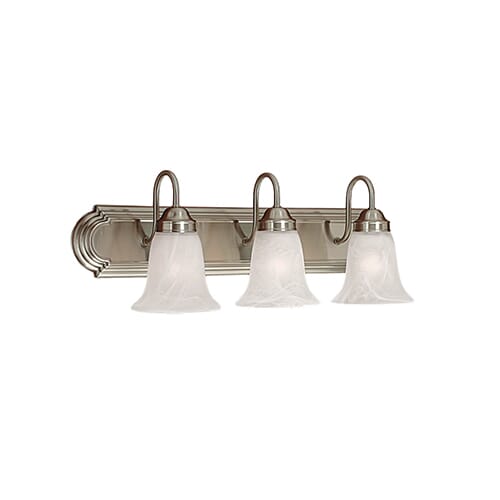 Millennium 400 Series 3-Light Bathroom Vanity Light in Satin Nickel