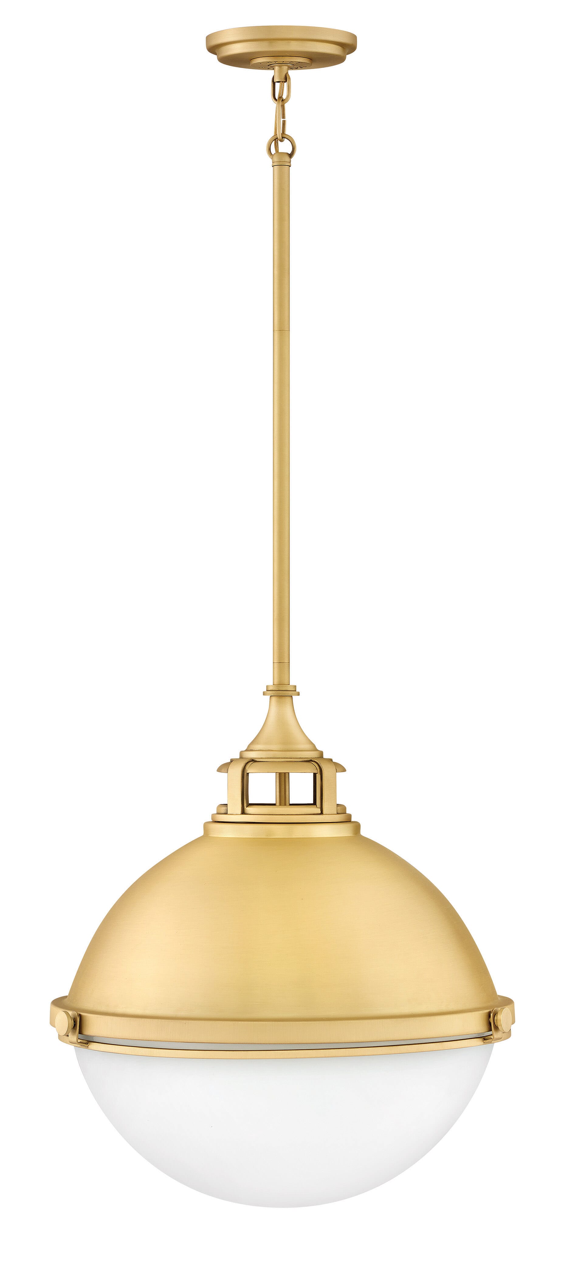 Hinkley Fletcher 2-Light Pendant in Satin Brass