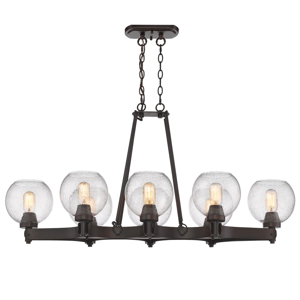 Golden Galveston 8-Light Pendant Light in Rubbed Bronze