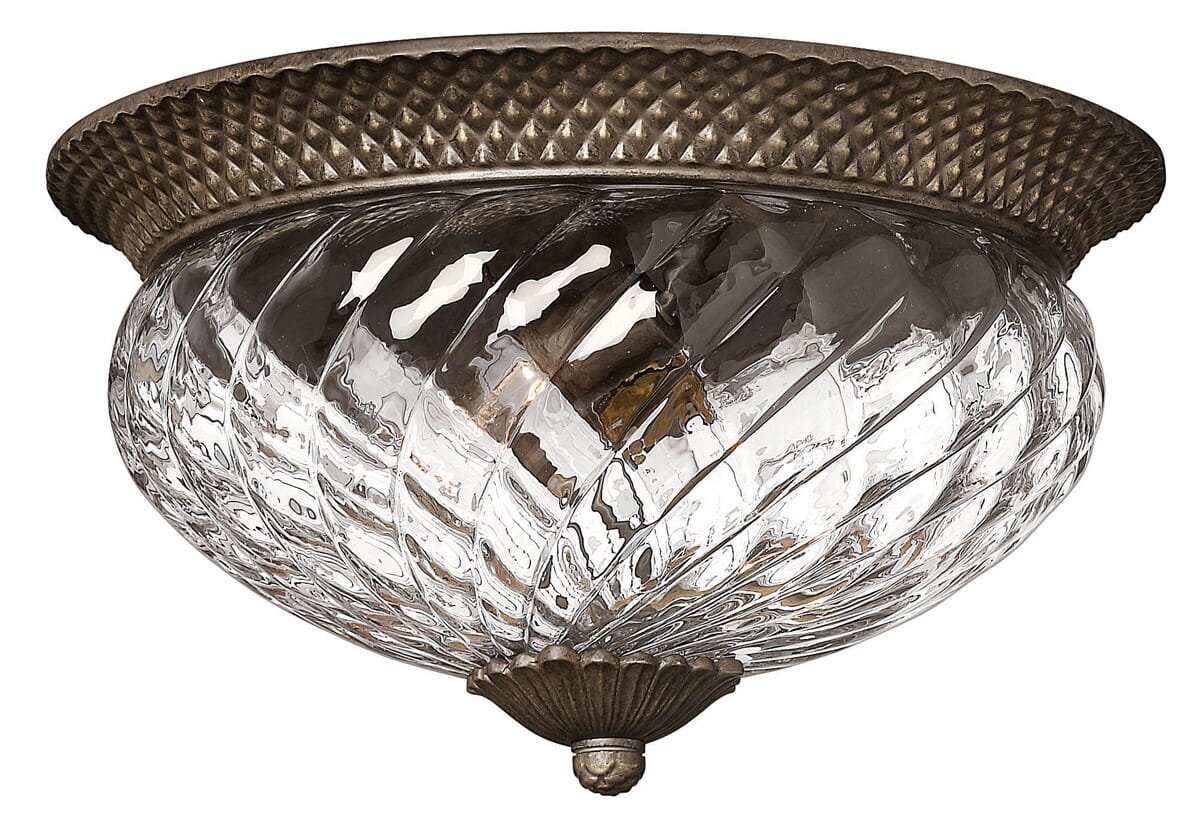 Hinkley Plantation 3-Light Pineapple Ceiling Light in Pearl Bronze