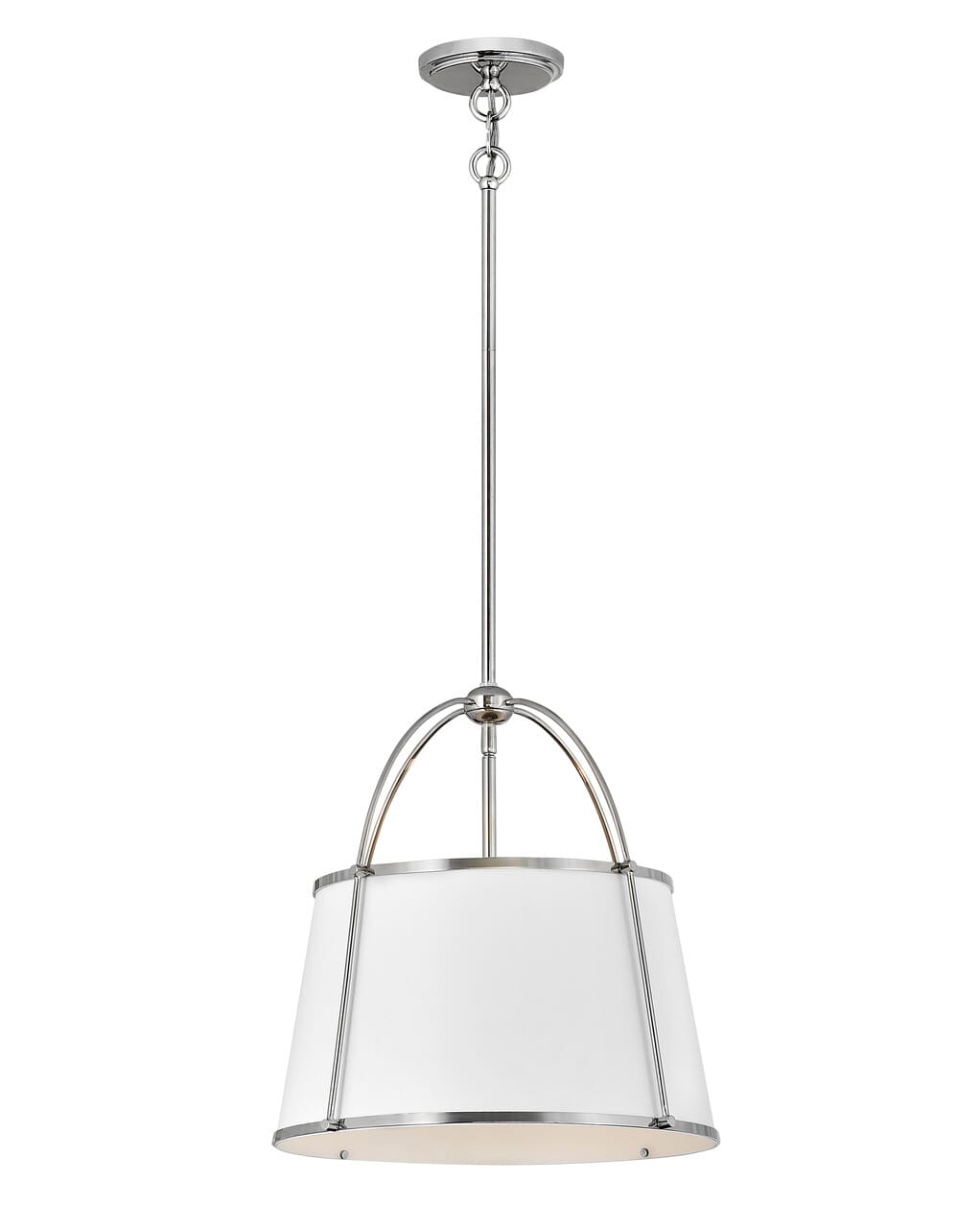 Hinkley Clarke Chandelier in Polished Nickel