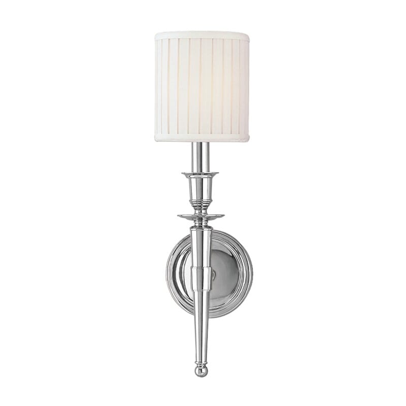 Hudson Valley Abington 18" Wall Sconce in Polished Nickel