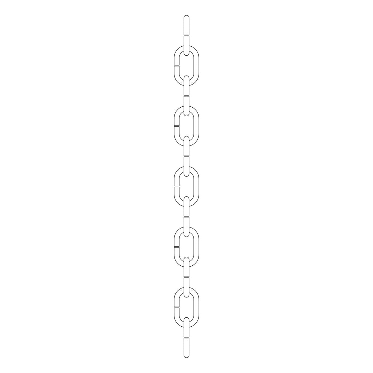 Kichler 36" Heavy Gauge Chain in Flat Grey