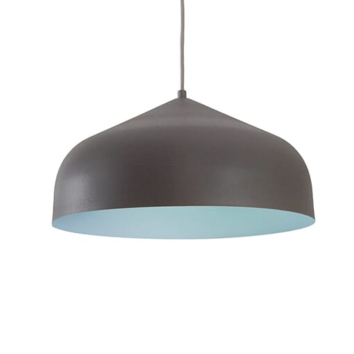 Kuzco Helena Pendant Light in Graphite With Blue