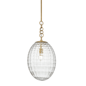 Hudson Valley Venice Pendant Light in Aged Brass