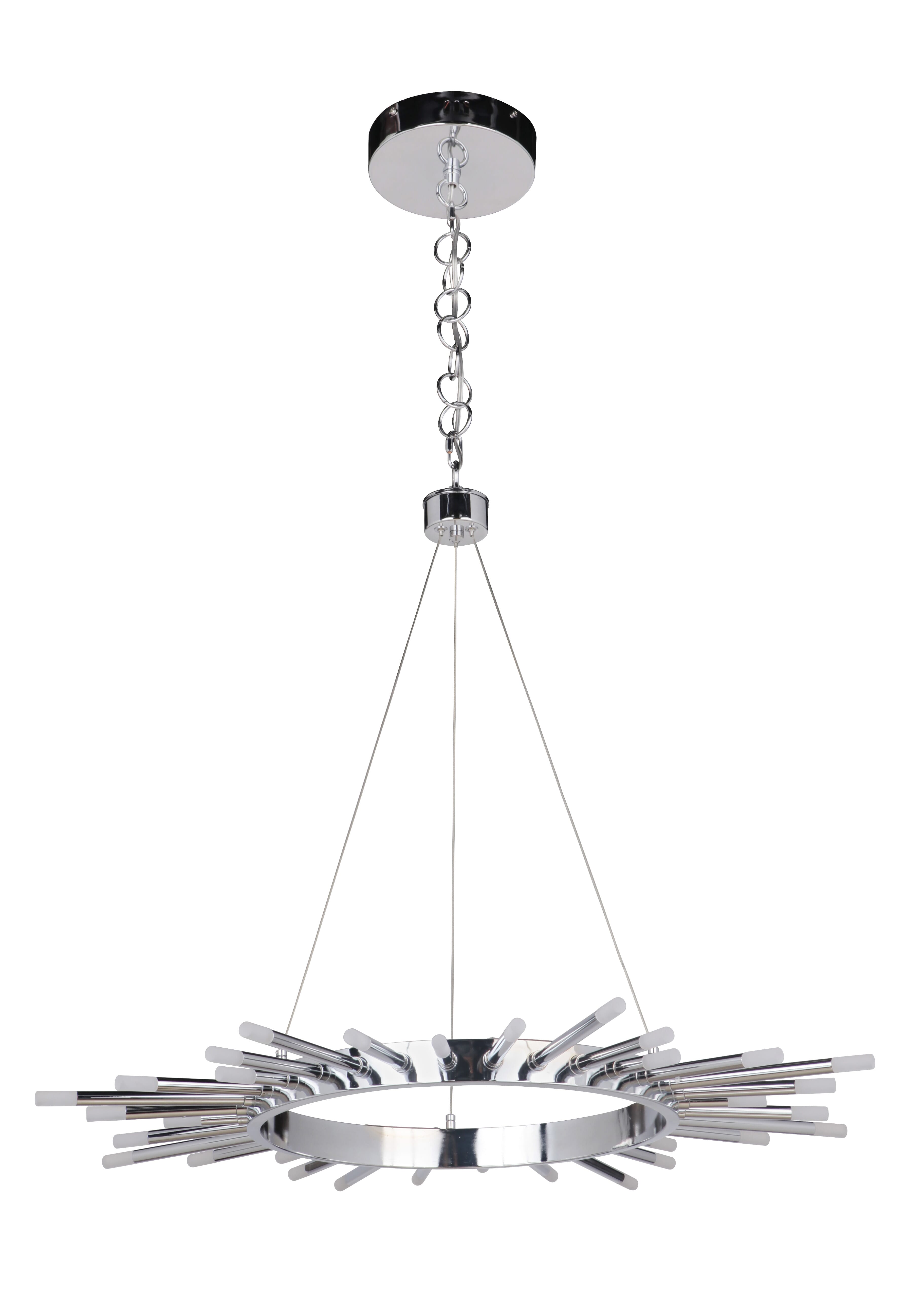 Craftmade Korona 32-Light Modern Chandelier in Chrome