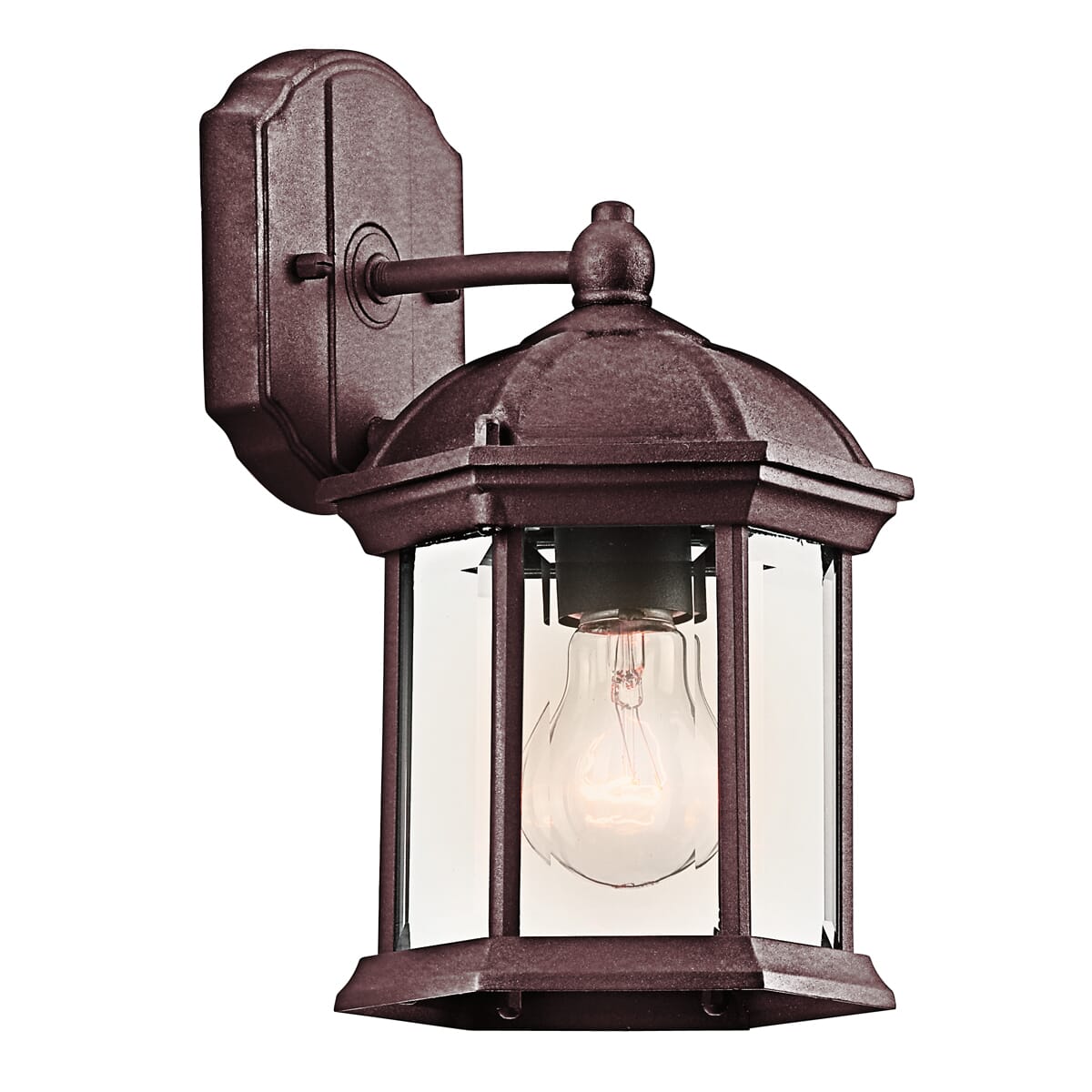 Kichler Barrie 1-Light 11" Small Outdoor Wall in Tannery Bronze