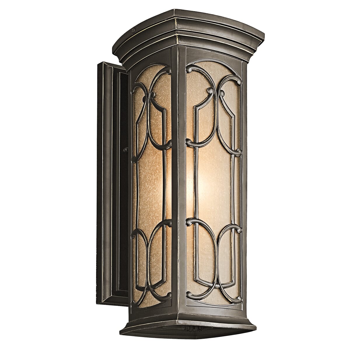 Kichler Franceasi 1-Light 18" Outdoor Medium Wall in Olde Bronze