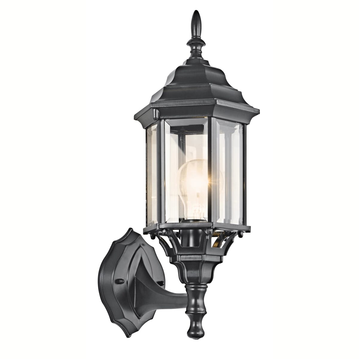 Kichler Chesapeake 1-Light 17" Small Outdoor Wall in Black Finish