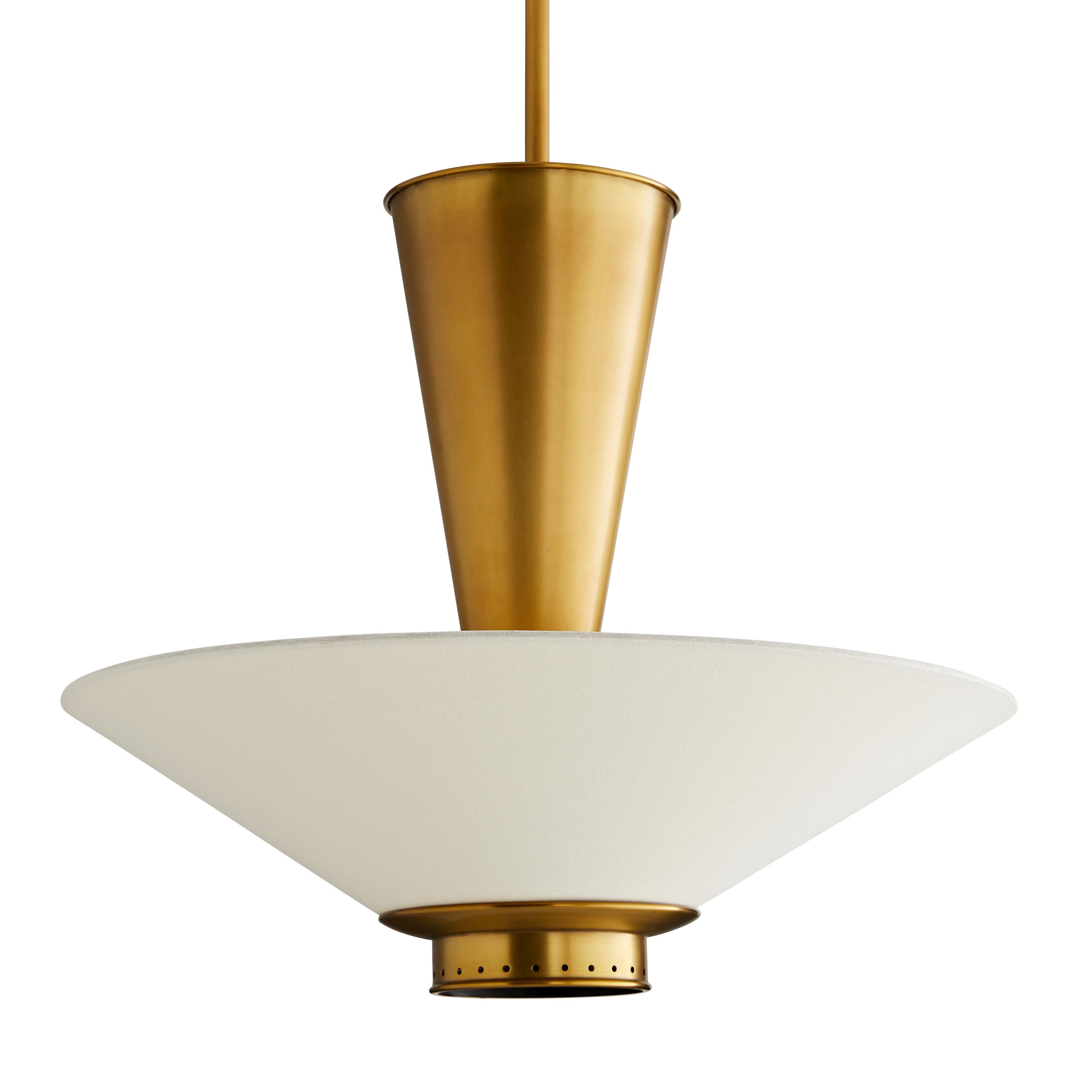 Arteriors Tavoli Pendant Light in Antique Brass