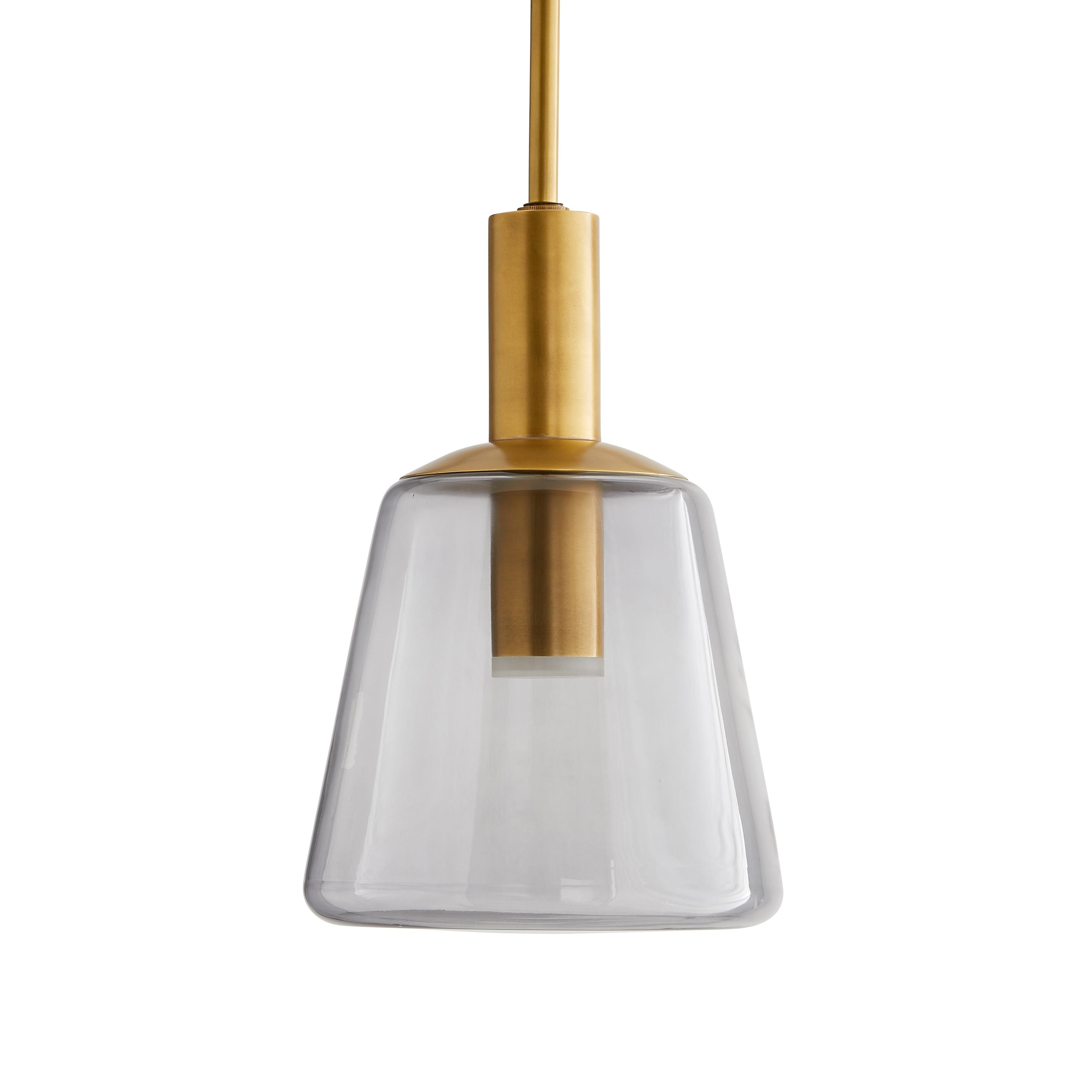 Arteriors Vancouver Glass Pendant Light in Smoke