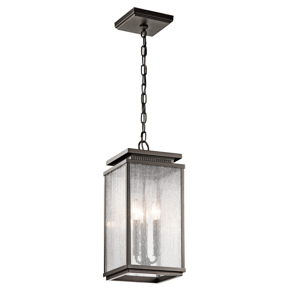 Kichler Manningham 3-Light 8.5" Outdoor Hanging Pendant in Olde Bronze