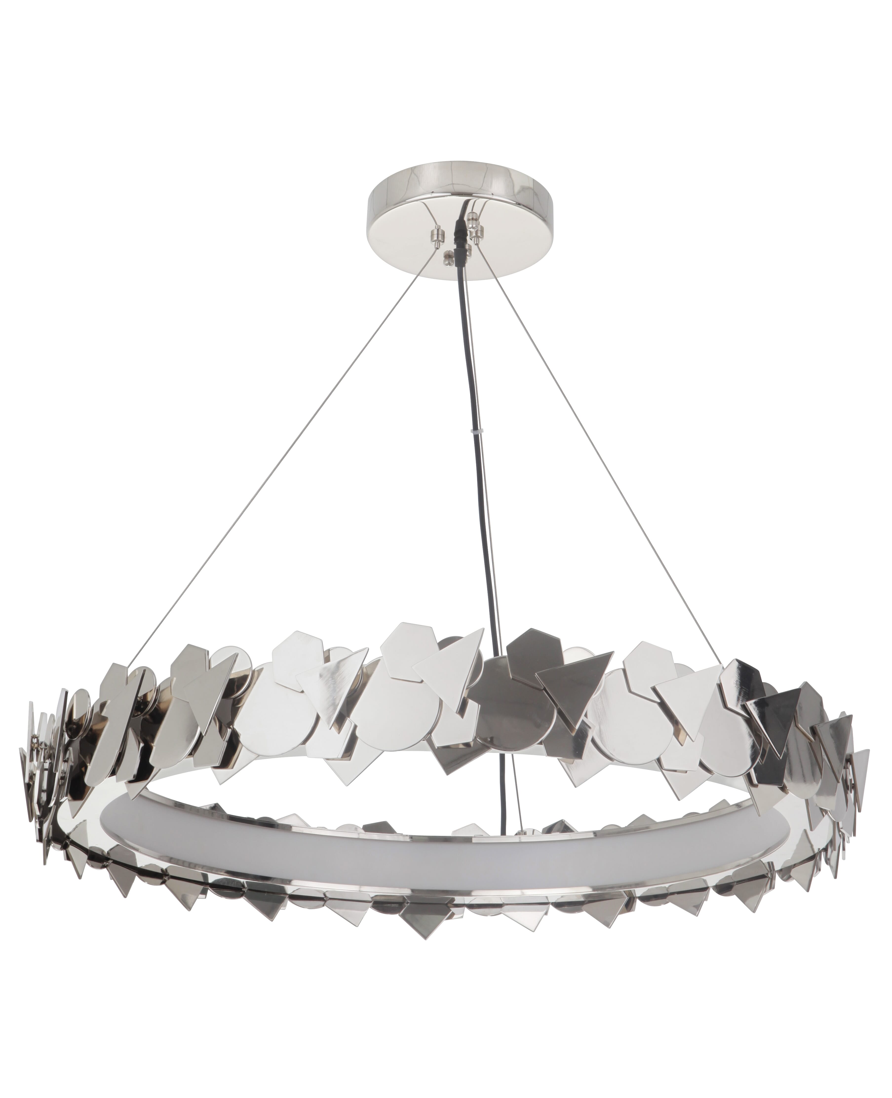 Craftmade Gallery Bangle 31" Pendant Light in Polished Nickel