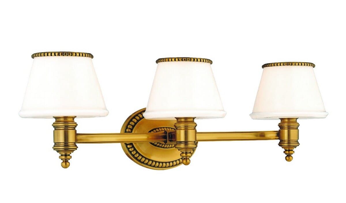 Hudson Valley Richmond 3-Light 24" Bathroom Vanity Light in Flemish Brass