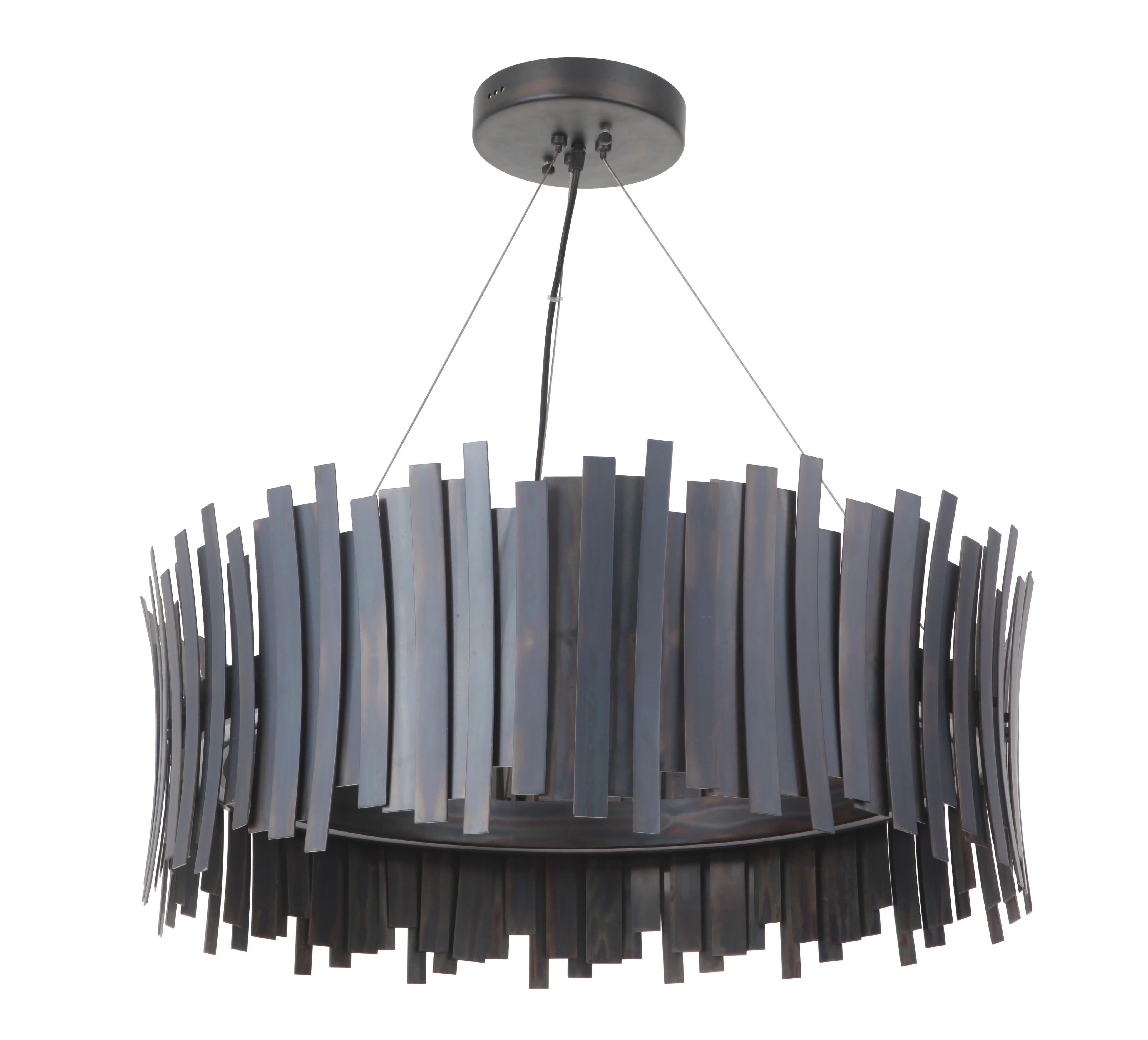 Craftmade Bastion 30" Pendant Light in Fired Steel