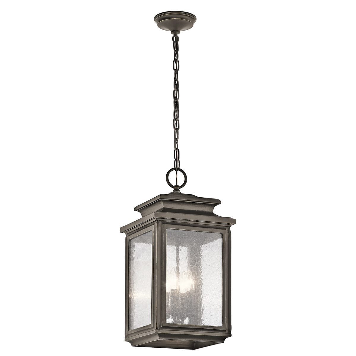 Kichler Wiscombe Park 4-Light Outdoor Hanging Pendant in Olde Bronze