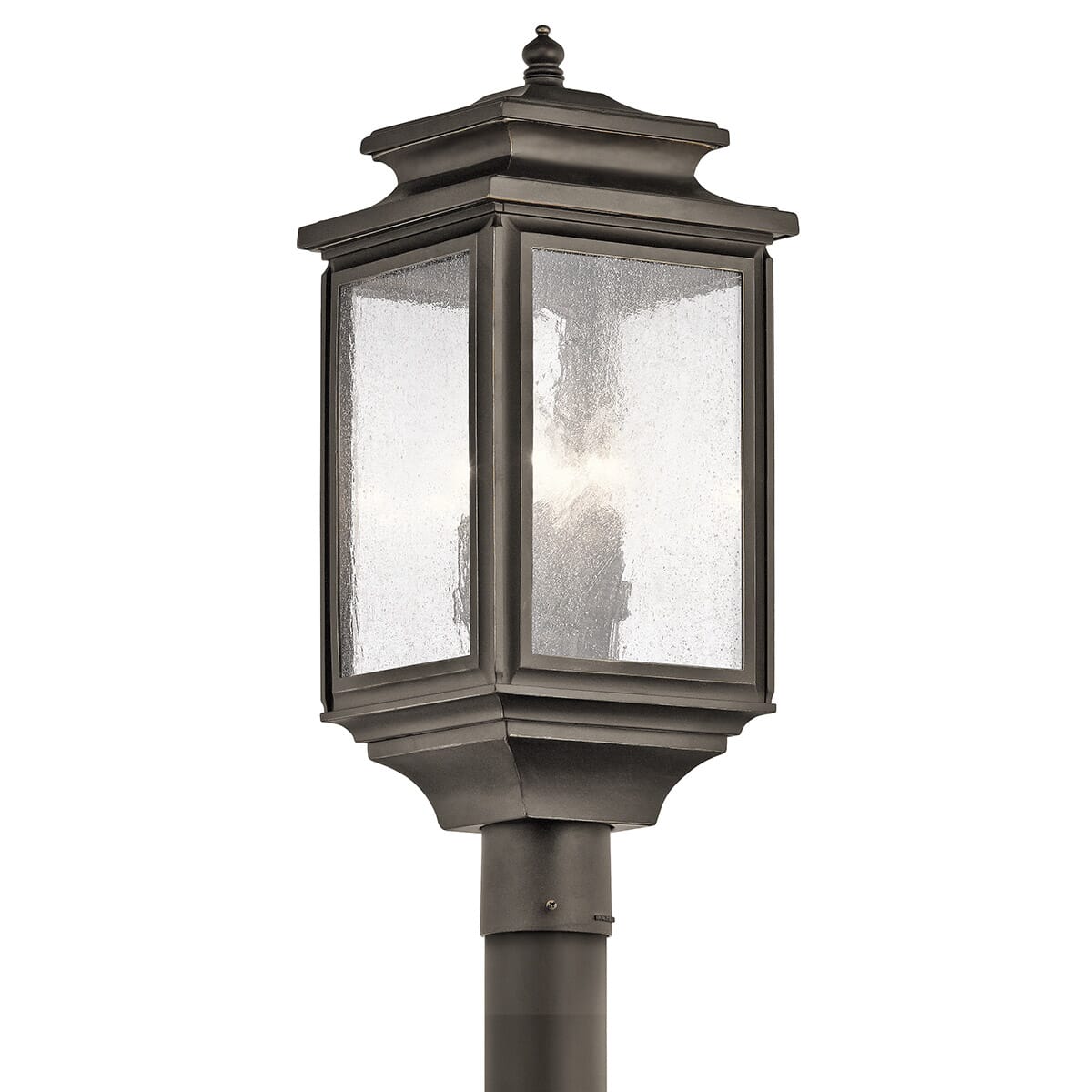 Kichler Wiscombe Park 4-Light Outdoor Post Lantern in Olde Bronze