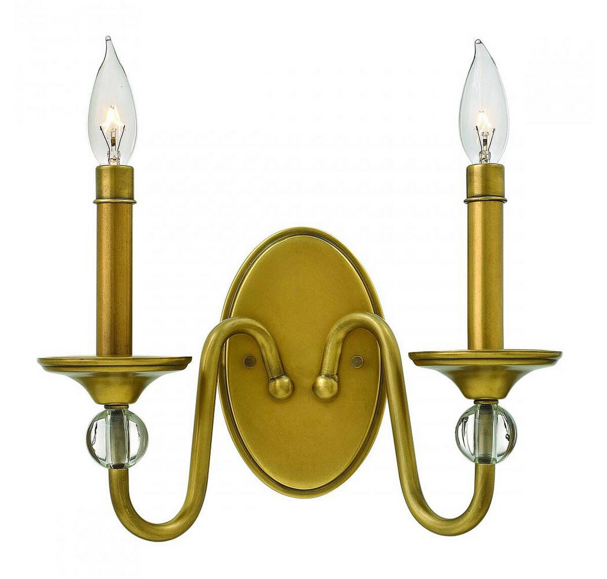 Hinkley Eleanor 2-Light Sconce in Heritage Brass