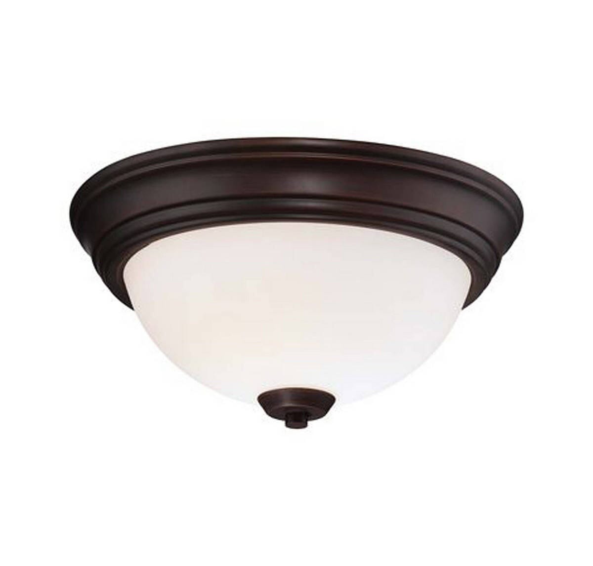 Minka Lavery Overland Park 2-Light Ceiling Light in Vintage Bronze