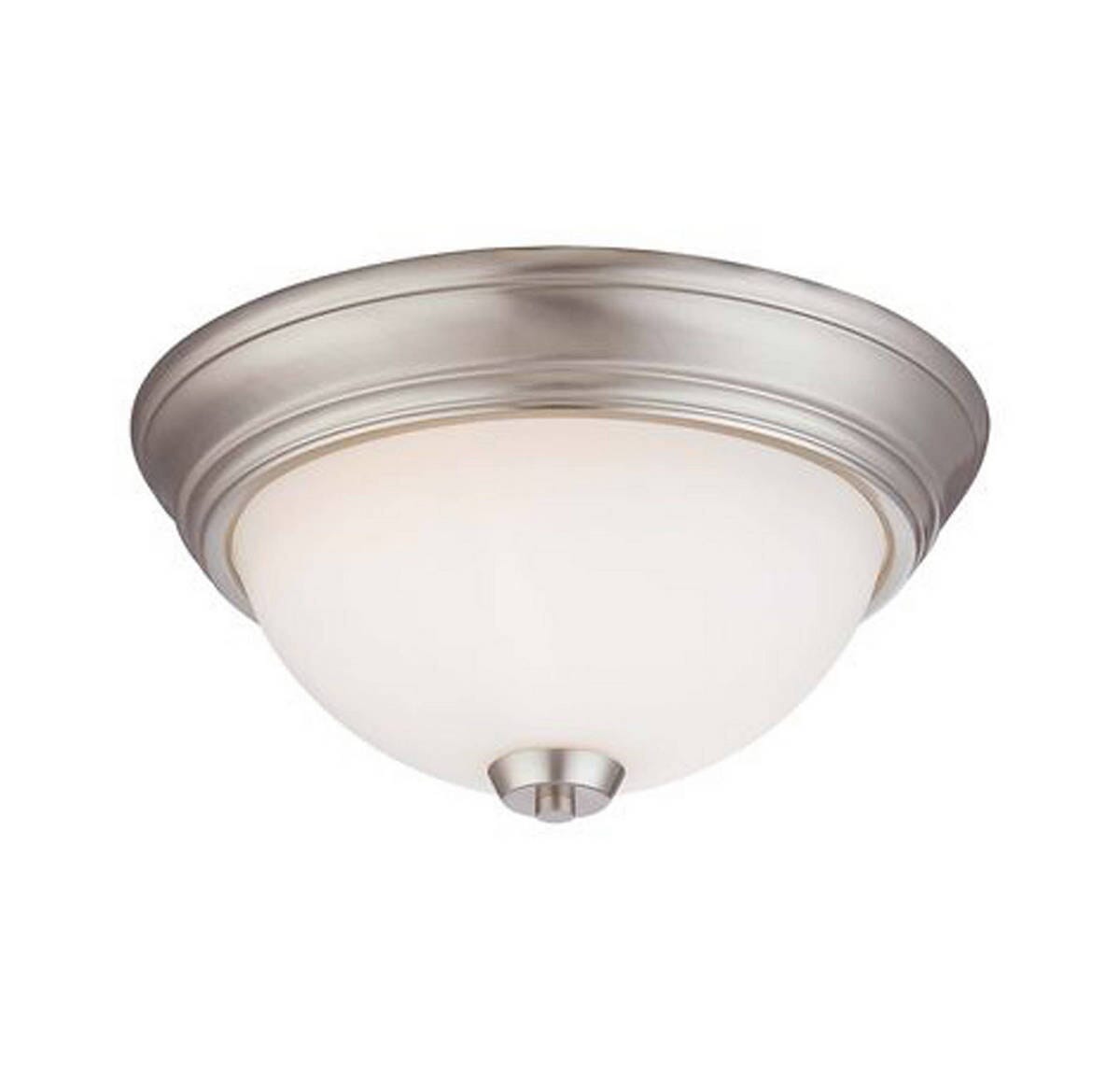 Minka Lavery Overland Park 2-Light Ceiling Light in Brushed Nickel