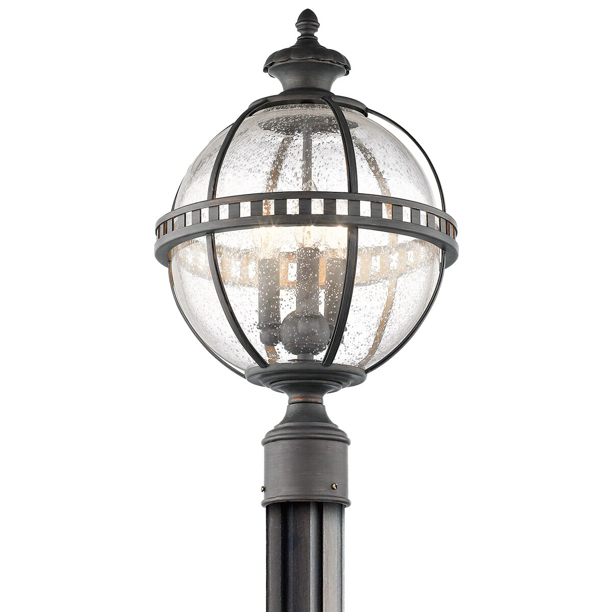 Kichler Halleron 3-Light Outdoor Post Lantern in Londonderry