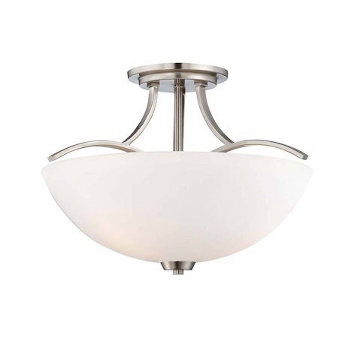 Minka Lavery Overland Park 3-Light Ceiling Light in Brushed Nickel