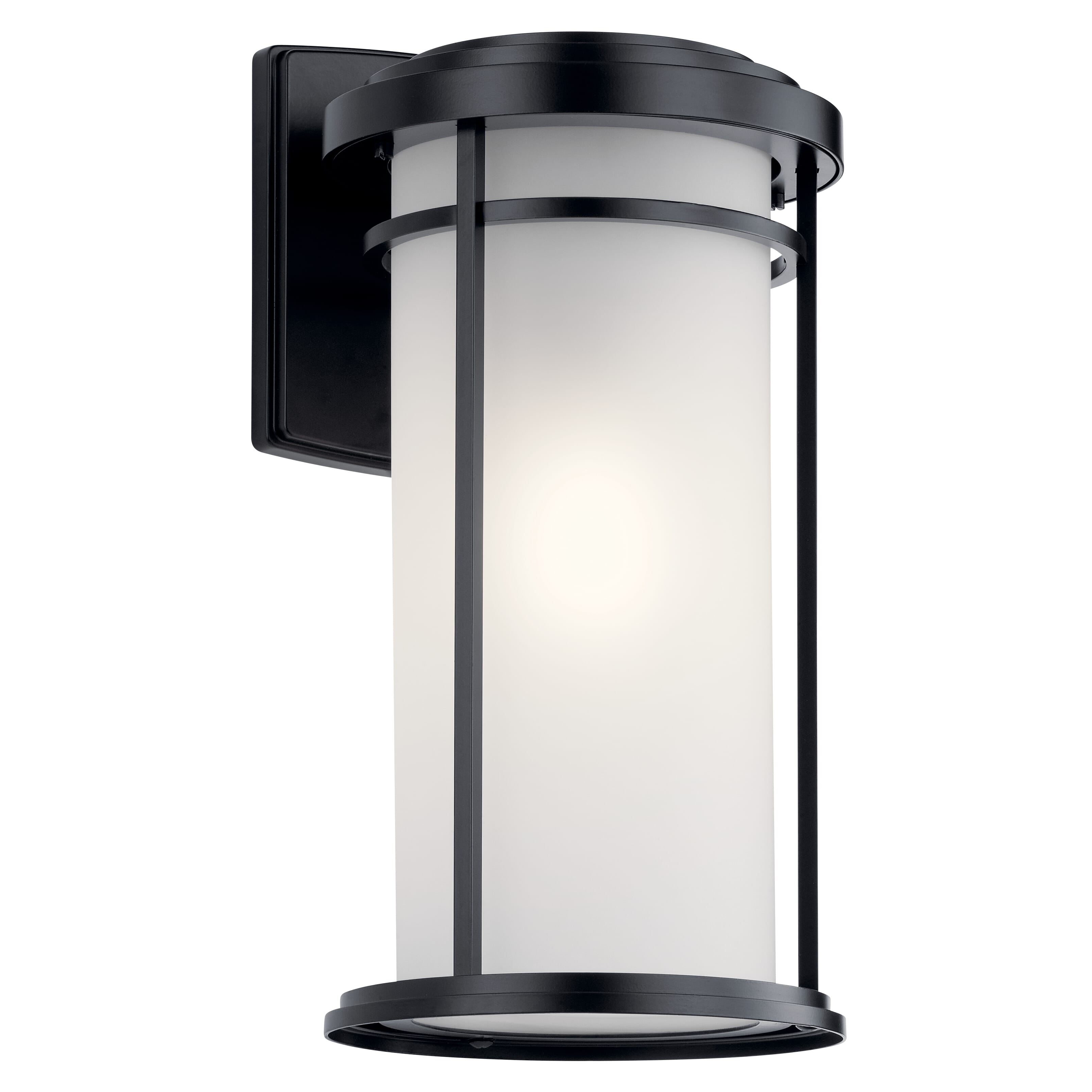 Kichler Toman 1-Light 20" Outdoor Wall Lantern in Black