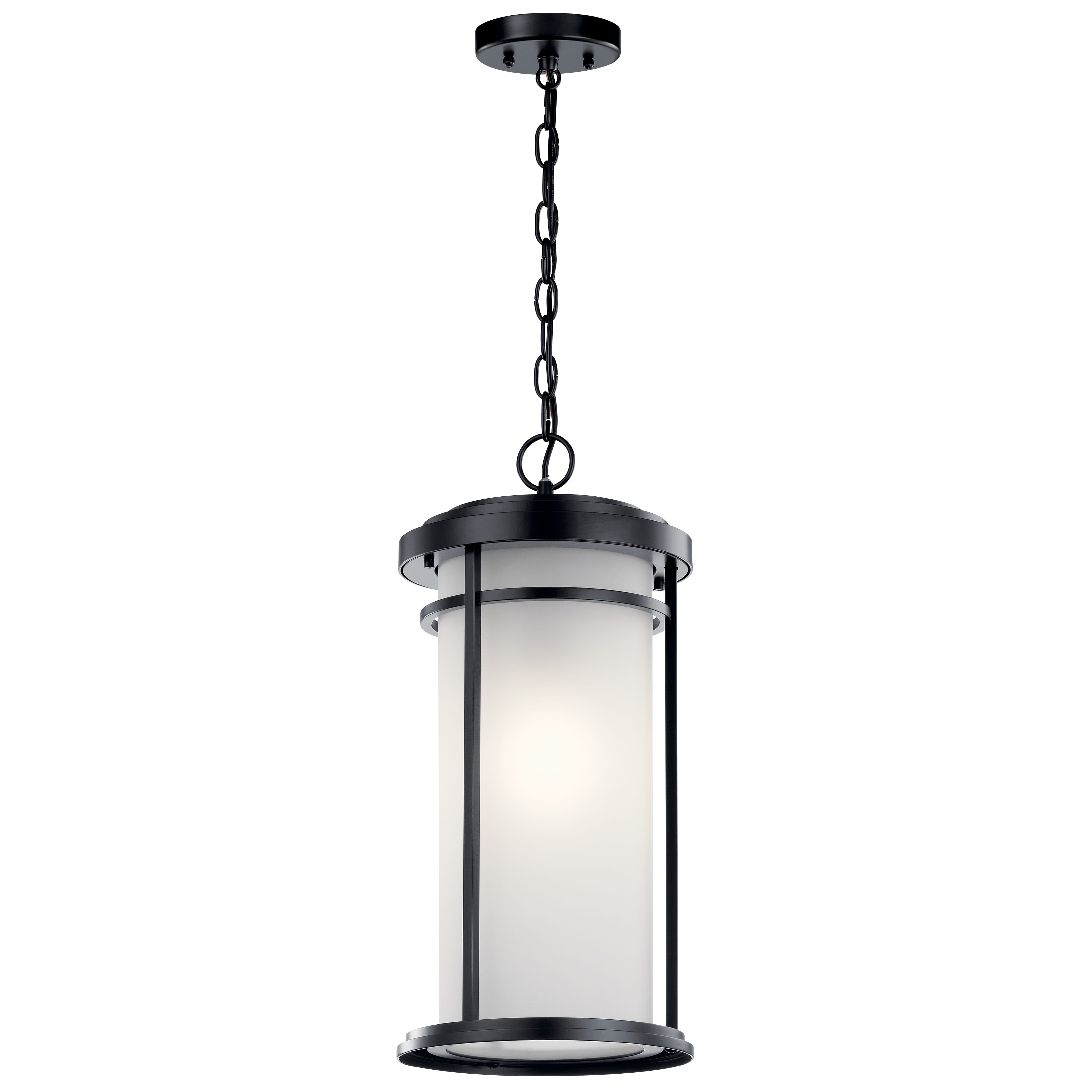 Kichler Toman 1-Light Outdoor Hanging Light in Black