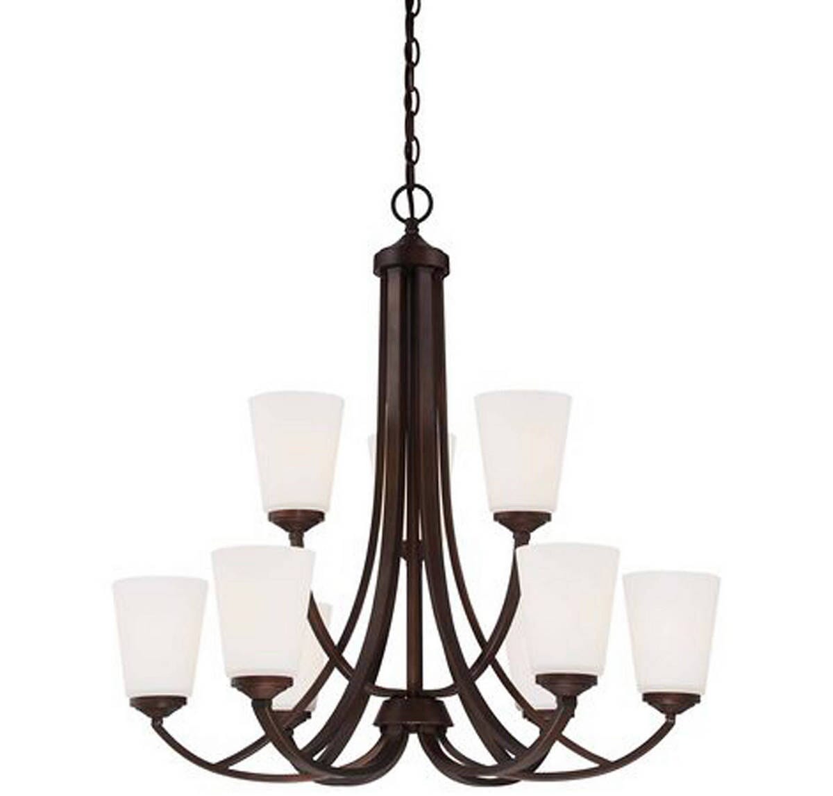 Minka Lavery Overland Park 9-Light Transitional Chandelier in Vintage Bronze