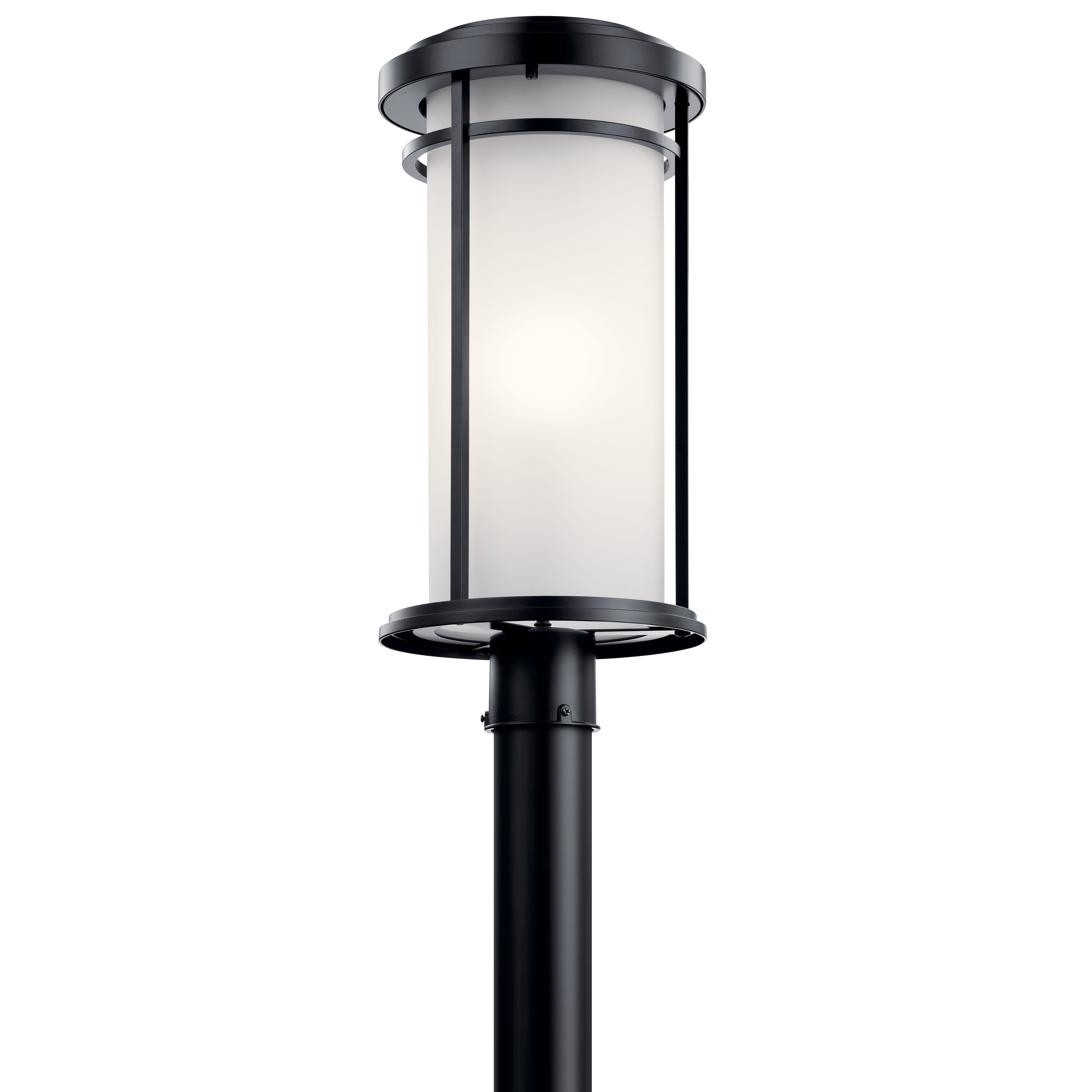 Kichler Toman 1-Light Outdoor Post Lantern in Black